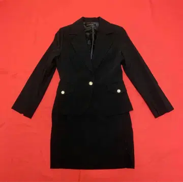 블랙 수트 스커트 수트 포멀