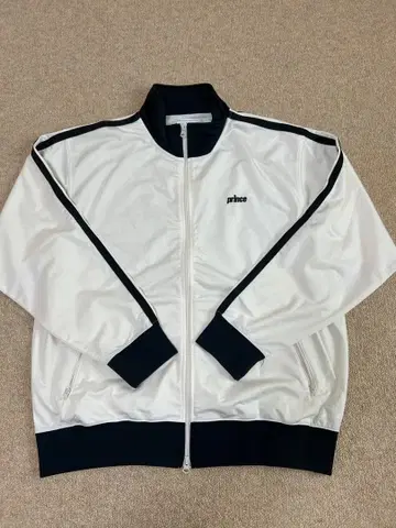 프린스 화이트 집업 자켓
