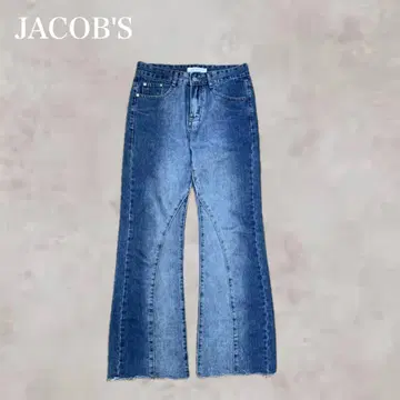 JACOB'S warehouse 플레어 데님 밑단 컷오프 y2k 한국