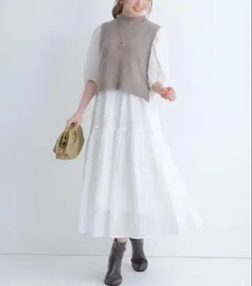 Apuweiser-riche 베스트 SET 프클레 자카드 원피스