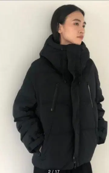 투데이풀 후디 다운 자켓 블랙 36