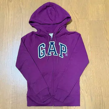GAP 와인 레드 집업 후드티 XXS
