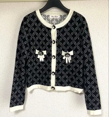 슈퍼 뷰티 자카드 니트 가디건