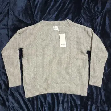 EGOIST 그레이 V넥 니트 GRAY 스웨터 미사용 새상품