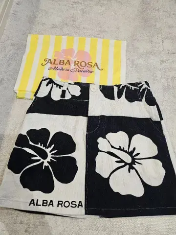 아루바 로자 격자 스커트