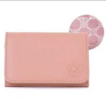 [ 새상품급 ] CLATHAS 클레이사스 핑크 가죽 명함지갑