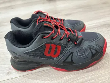 Wilson 테니스화 그레이/레드 19.9cm