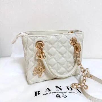 RANDA 2WAY 퀼팅 미니백 화이트