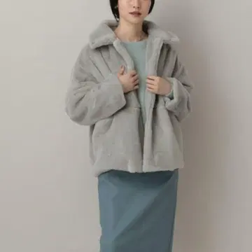 아파트 바이 로리즈 e/rm 퍼 자켓 아우터 코트