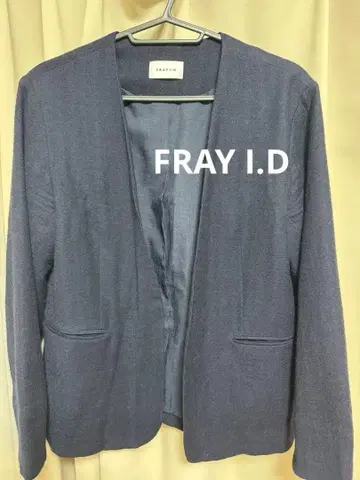 FRAYI.D 네이비 노카라 자켓