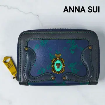 새상품급 ANNA SUI 안나수이 라운드 지퍼 코인 케이스 미니 지갑