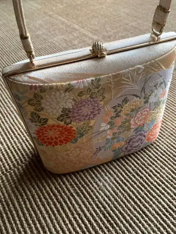 꽃무늬 자수 일본 의류용 핸드백
