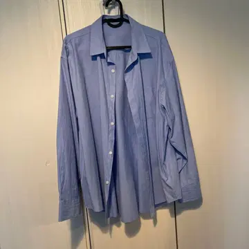 2plan 라이트 블루 긴팔 버튼 셔츠