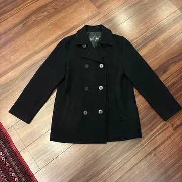 EAST BOY 블랙 울 피코트 9호