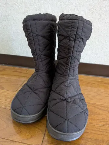 BOGS 스노우 부츠 24cm 퀼트 블랙