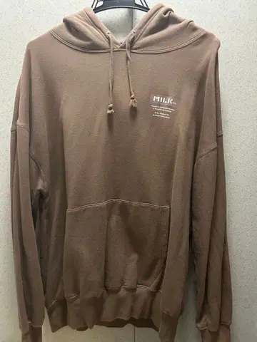 MILKFED. 브라운 후드티