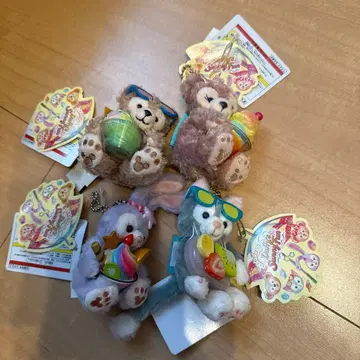 더피 서니 팬 봉제 인형 키링 4체 세트