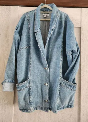 TOPSHOP 라이트 블루 데님 자켓 UK10