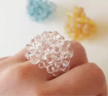 유리 작가 야노 요코 반지