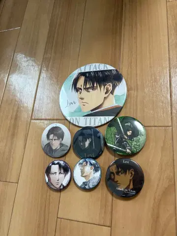 진격의 거인 리바이 캔뱃지 7세트
