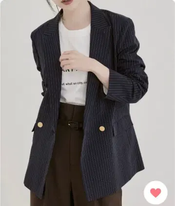 vis 테일러드 자켓 네이비 스트라이프