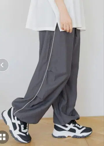 니코앤드 사라사라 턱 사이드 라인 팬츠