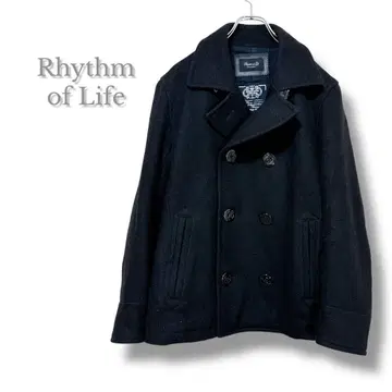 리듬 오브 라이프 울 자켓 피 코트 블랙 M