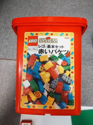 레고 4244 빨간색 바케츠 덤 다수 셔블카 외