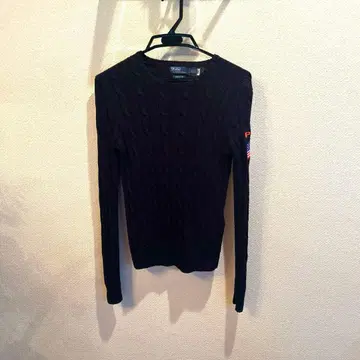 랄프 로렌 네이비 코튼 스웨터