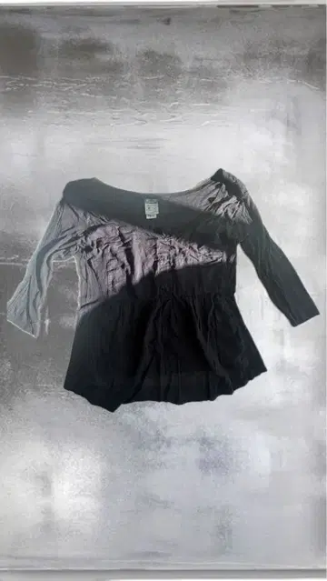 시스루 오프숄더 긴팔 상의