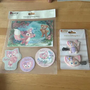 리나벨 엽서 스티커 세트 & 헤어 클립