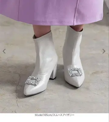 고베 레터스 비쥬 부츠[I2514] 미사용 새상품 24 스무스 아이보리