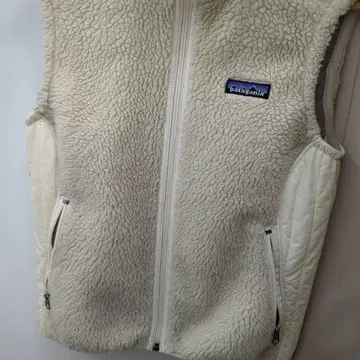 patagonia 플리스 베스트 크림