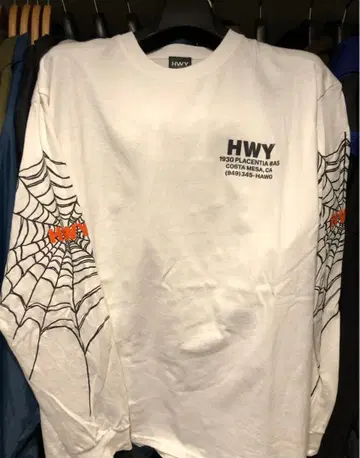 HWY 스파이더 웹 긴팔 티셔츠 L