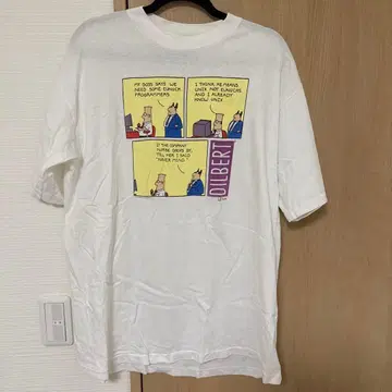 딜버트 코믹 T셔츠 XL