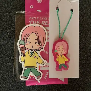 THE REASON 야마모토 아키라 고무 키링 & 스티커 세트