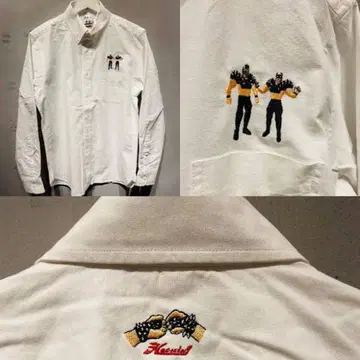 하오밍 더 로드 워리어스 자수 옥스퍼드 셔츠 L 사이즈