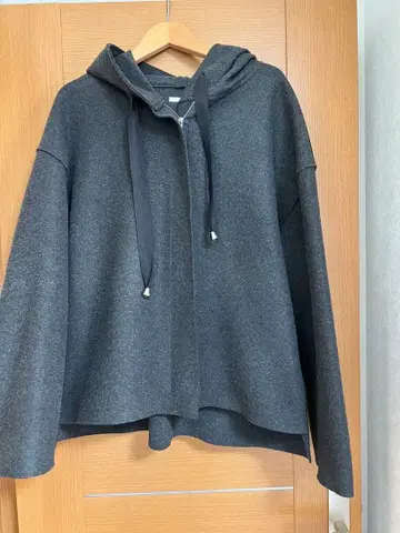 캐서린 로스 구매 그레이 후드 부착 숏코트