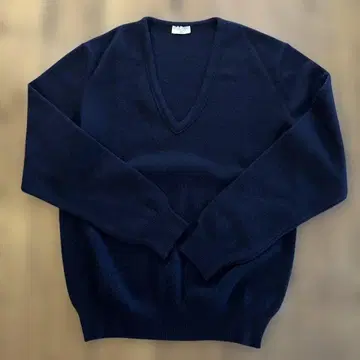 프랑스제 SAINT JAMES 네이비 V넥 스웨터 96
