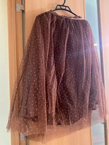 피난슈리페 복슬복슬 롱 스커트 미사용 오버 사이즈