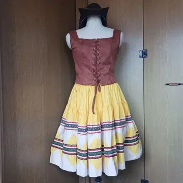 웨스턴 셋업 서큘러 스커트