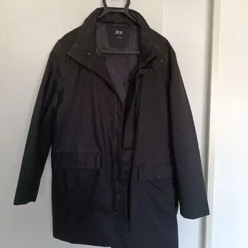 UNIQLO 블랙 하이브리드 다운 자켓 M 블랙