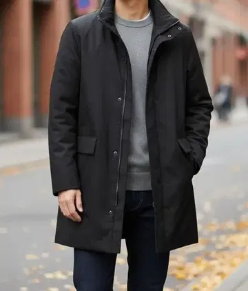 UNIQLO 블랙 하이브리드 다운 자켓 M 블랙