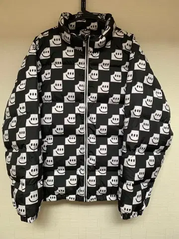 VANS 스마일 체커 자켓 다운 자켓 XXL
