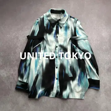 유나이티드 도쿄 그라데이션 레이어드 블라우스 블루 계열