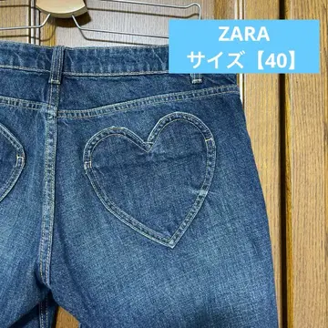 자라 하트 포켓 데님 팬츠 사이즈 40