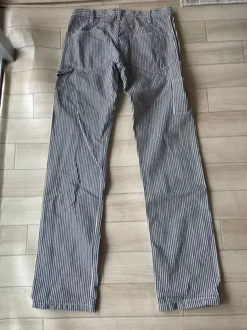 스트라이프 워크 팬츠 복수 포켓