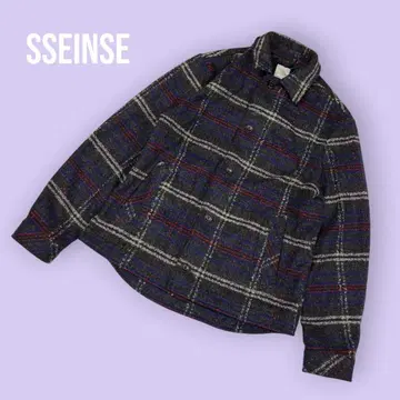 SSEINSE 체크 무늬 자켓 더플 코트 [ XL ] S-1007