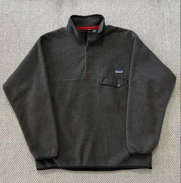 [ 새상품급 ] 00년 patagonia 신틸라 스냅 T 블랙 헤더 L