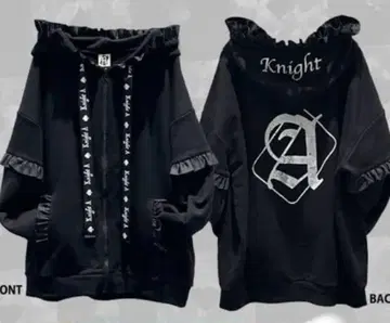 KnightA 기사A 프릴 지퍼 후드티 X KnightX STPR